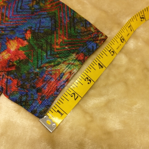 🌺LulaRoe Multicolor Amelia Zipper Dress, L - Picture 5 of 8